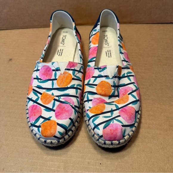 Toms Alpargatas in Natural Citrus, espadrille design, sz 9.5, summery - Picture 1 of 9